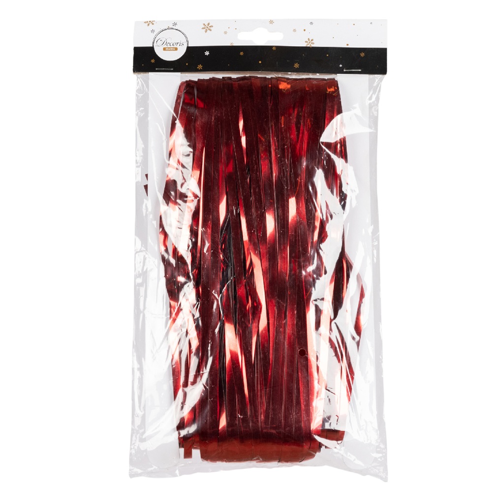 Κουρτίνα PET Shiny Christmas Red 90×200cm Decoris 435511 - 2