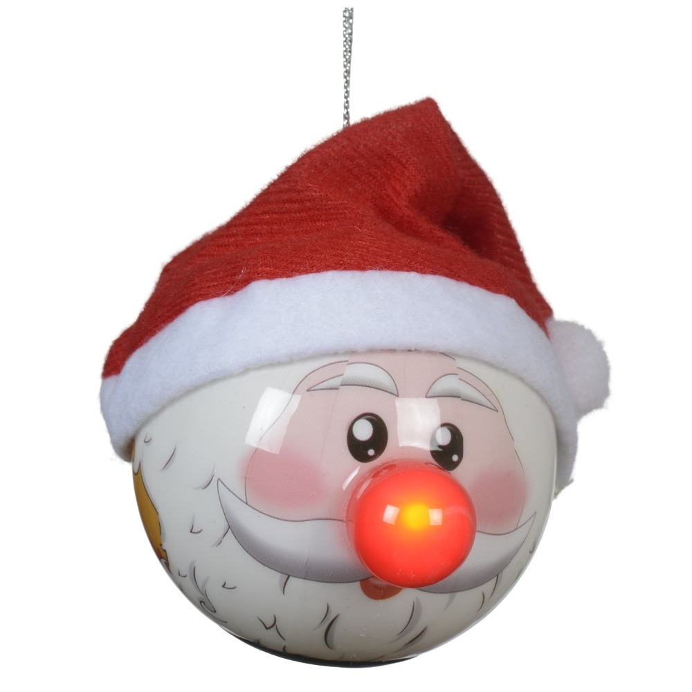 Στολίδι LED Πολυστερίνης Άγιος Βασίλης Flashing Effect 8.2cm Lumineo 480870-4 - 