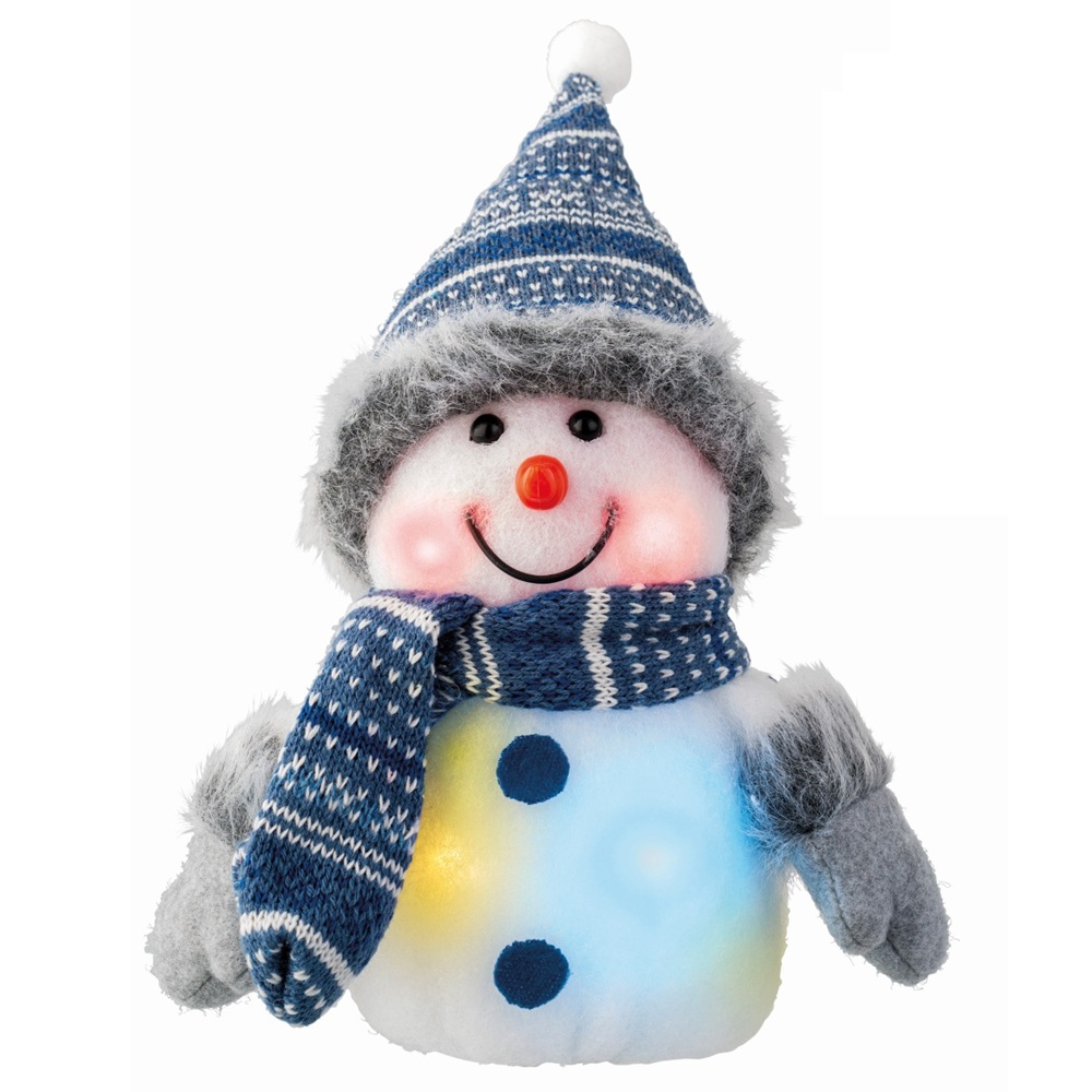 Φιγούρα LED PVC Χιονάνθρωπος Flashing Effect 22cm Lumineo 482633-1 - 