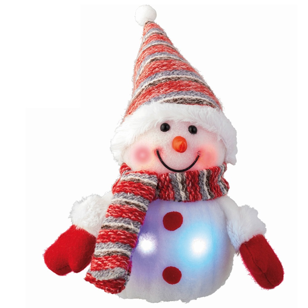 Φιγούρα LED PVC Χιονάνθρωπος Flashing Effect 22cm Lumineo 482633-3 - 
