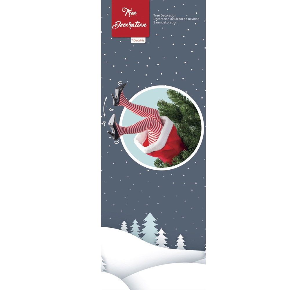 Κινούμενη Φιγούρα Fabric & Plastic 13x17x49cm Κόκκινο Λευκό Lumineo 489104 - 3