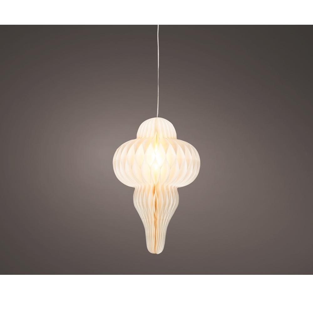 Φωτιστικό Κρεμαστό Χάρτινο LED Σταθερό Φως D24xH38cm Lumineo 489415 - 2