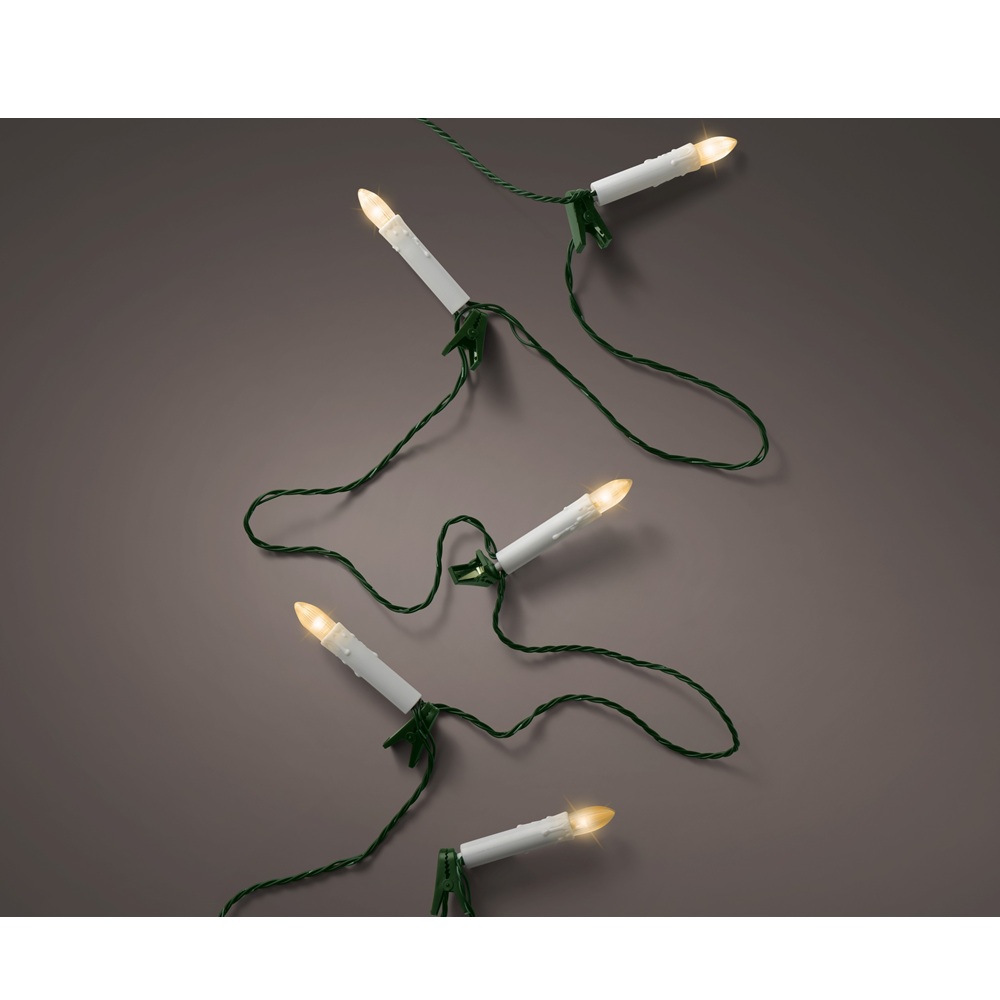 Λαμπάκια LED PVC Κεριά Classic Warm 30L 11.6m Lumineo 490777 - 2