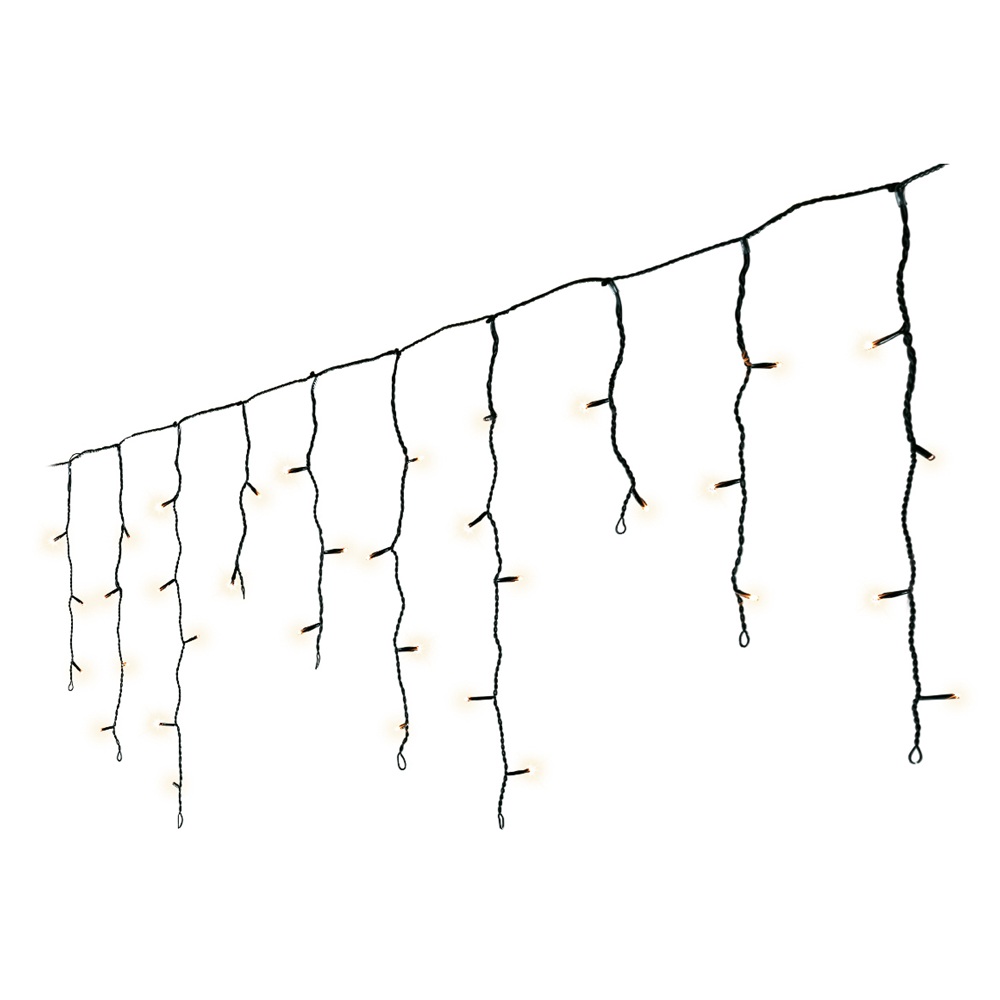 Λαμπάκια LED Icicle Twinkle 119 Θερμά Λευκά 5m Μαύρο Καλώδιο Εξωτερικού Χώρου Lumineo 494813 - 