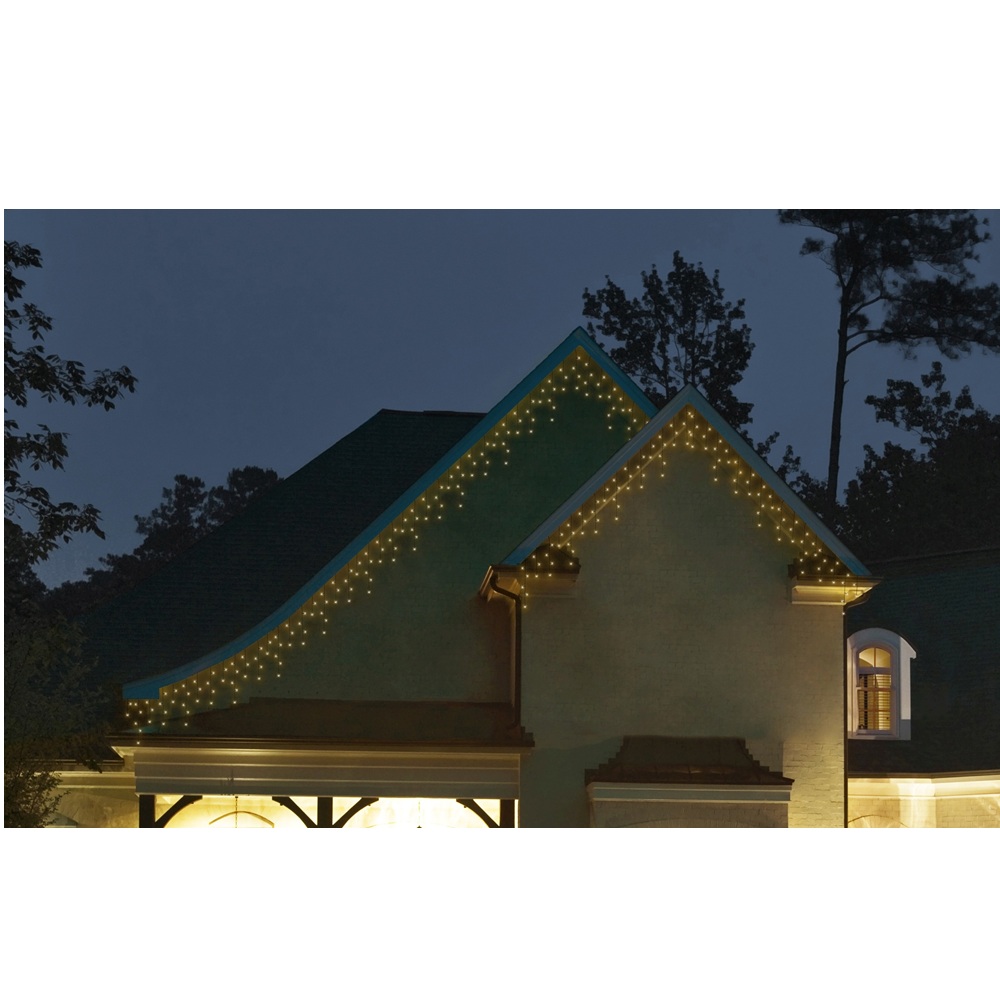 Λαμπάκια LED Icicle Twinkle 175 Θερμά Λευκά 7.5m Μαύρο Καλώδιο Εξωτερικού Χώρου Lumineo 494825 - 4