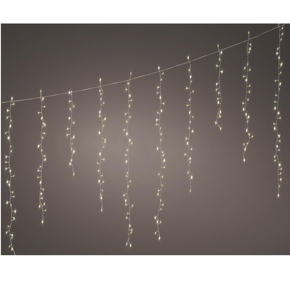 Λαμπάκια LED Icicle Compact Twinkle 256 Θερμά Λευκά 3.75m Λευκό Καλώδιο Εξωτερικού Χώρου Lumineo 494972 - 4
