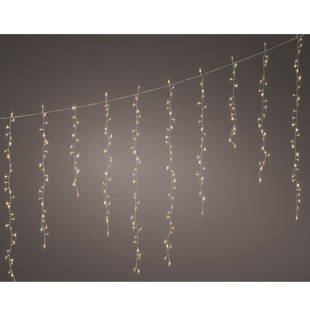 Λαμπάκια LED Icicle Compact Twinkle 256 Θερμά & Classic Warm 3.75m Λευκό Καλώδιο Εξωτερικού Χώρου Lumineo 494973 - 4