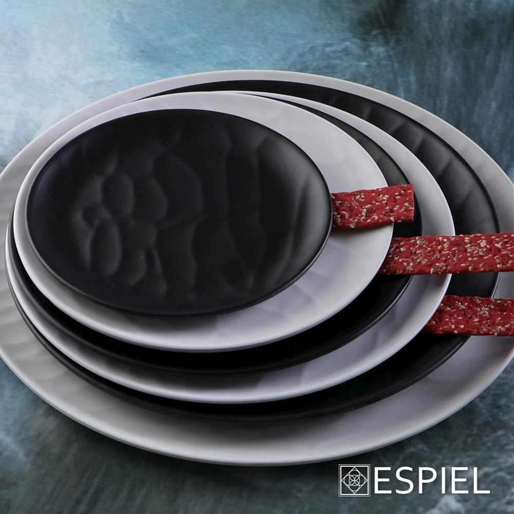 Πιάτο Ρηχό Μελαμίνης Λευκό Στρογγυλό 32cm Wavy Matte Tria MLW350K24-6 - 5
