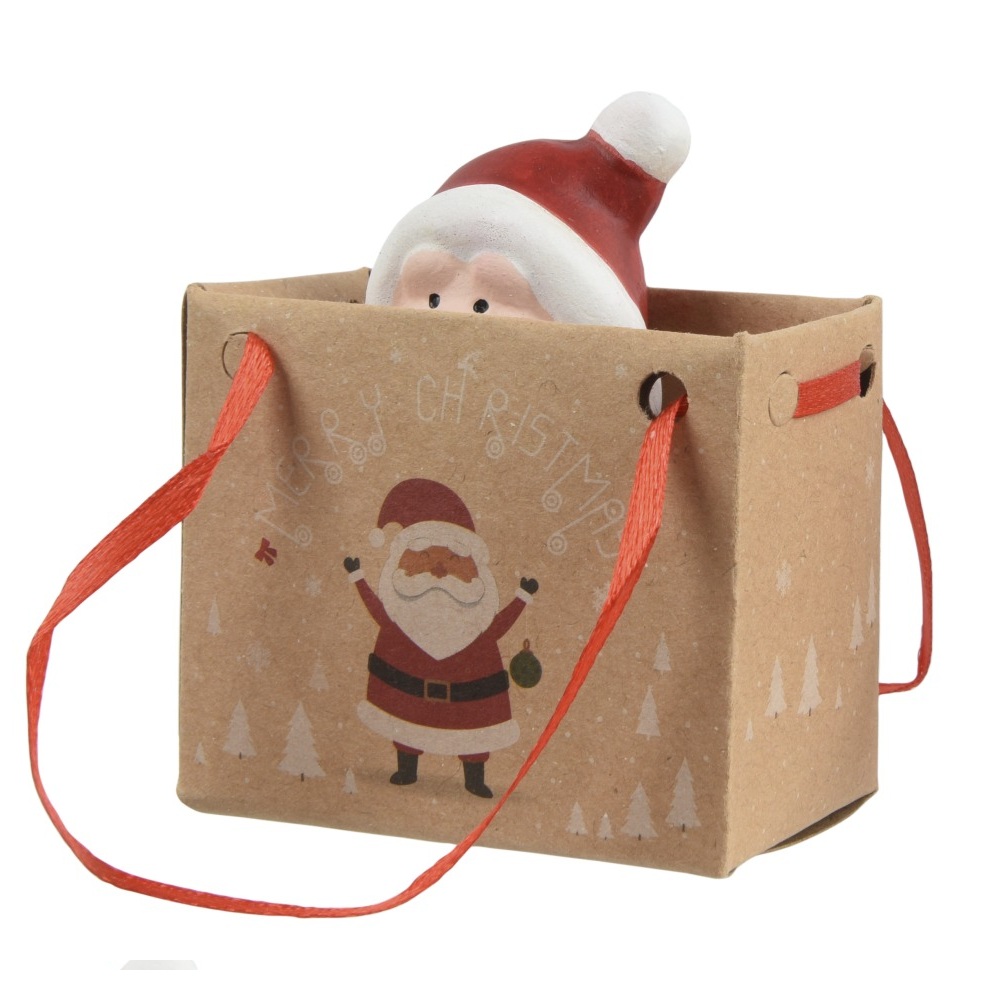 Χριστουγεννιάτικη Φιγούρα Terracotta Άγιος Βασίλης Assorted 4×3.2×6.5cm Christmas Collection 536136-3 - 