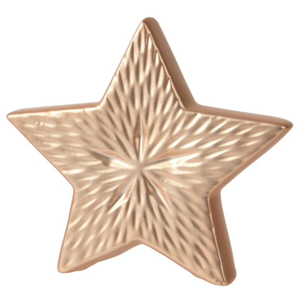 Χριστουγεννιάτικο Αστέρι Porcelain Matte Gold 2.9×12×11cm Christmas Collection Decoris 537864-2 - 