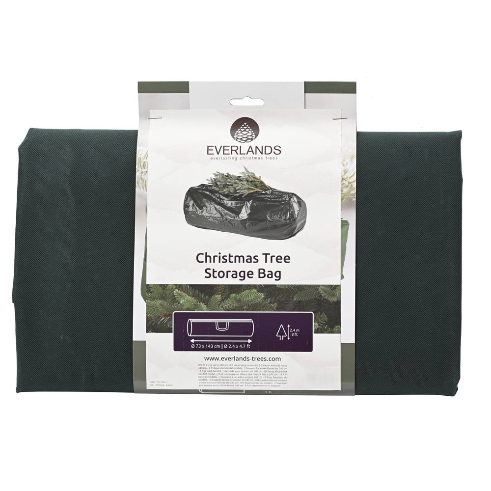 Τσάντα Αποθήκευσης PP Dark Green D72×L142cm για Χριστουγεννιάτικο Δέντρο 8ft Everlands 685373 - 