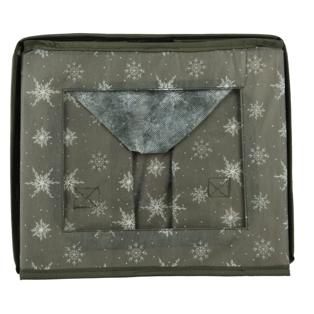 Κουτί Αποθήκευσης Πολυεστέρα Πτυσσόμενο με Καπάκι Πράσινο 33,5×33,5×20,5 cm Kaemingk 708320 - 