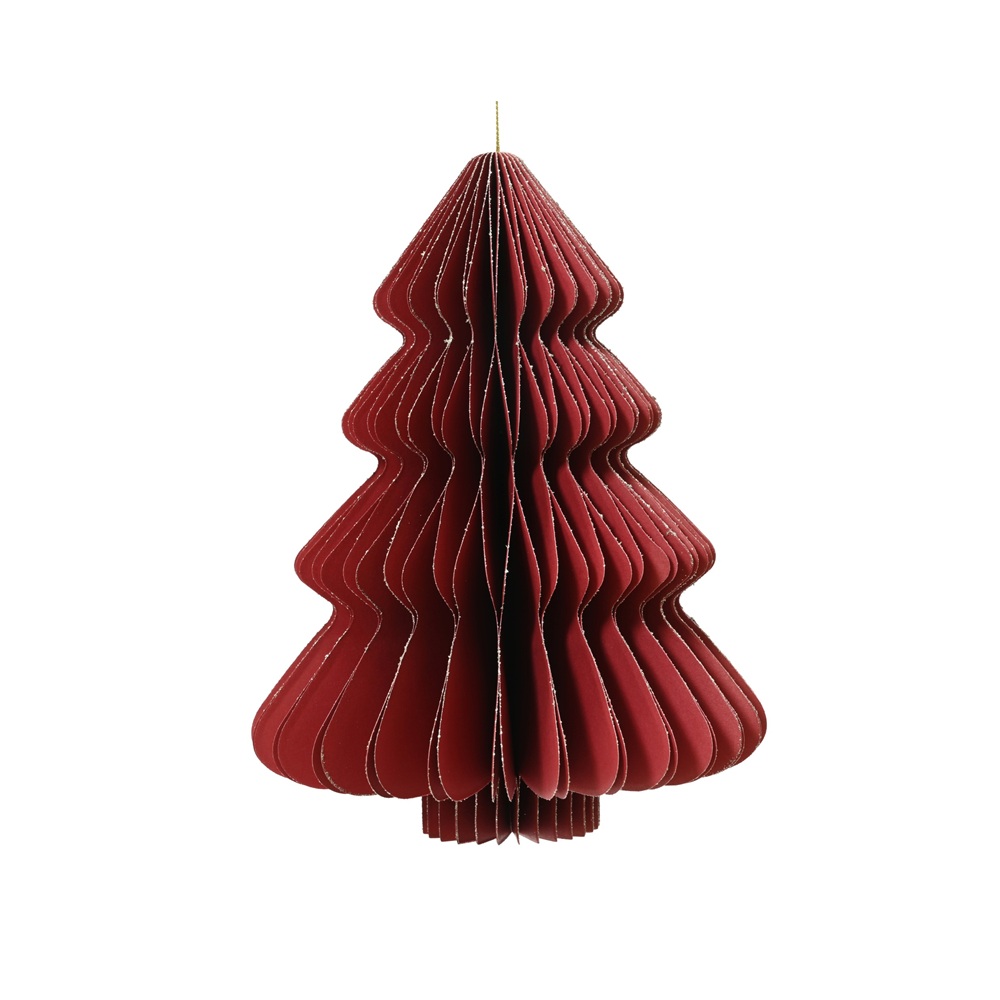 Δέντρο Χάρτινο Κόκκινο Δ11.25xΥ15cm Decoris 709440 - 
