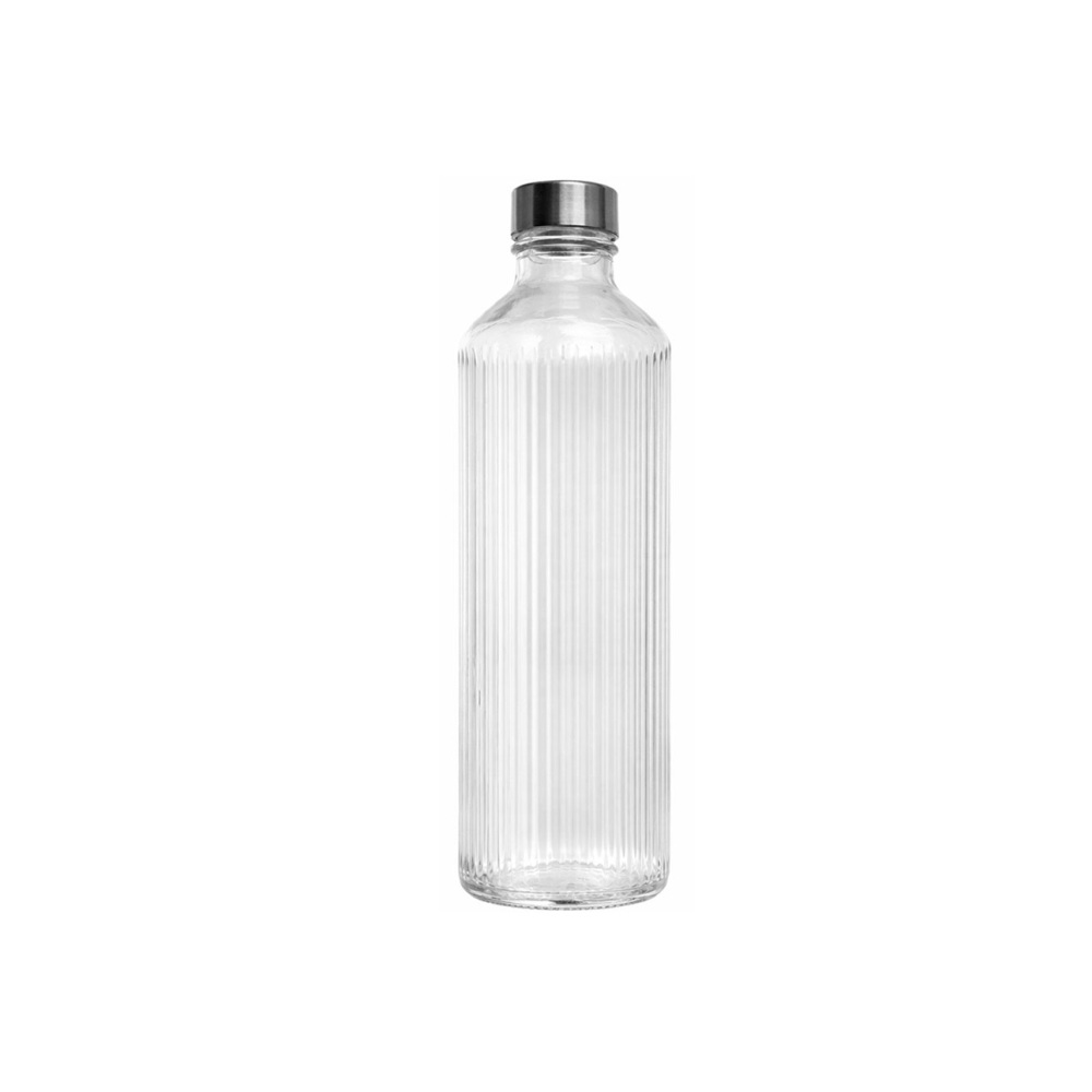 Φιάλη Νερού Γυάλινη Διάφανη 1Lt Ø8,6xH26cm Vertis Uniglass 72604C02 - 