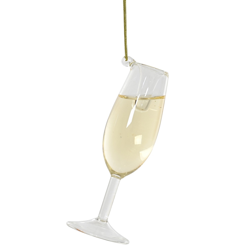 Στολίδι Ποτήρι Γυάλινο με Υγρό D4xΥ12.2cm Decoris 129698-2 - 