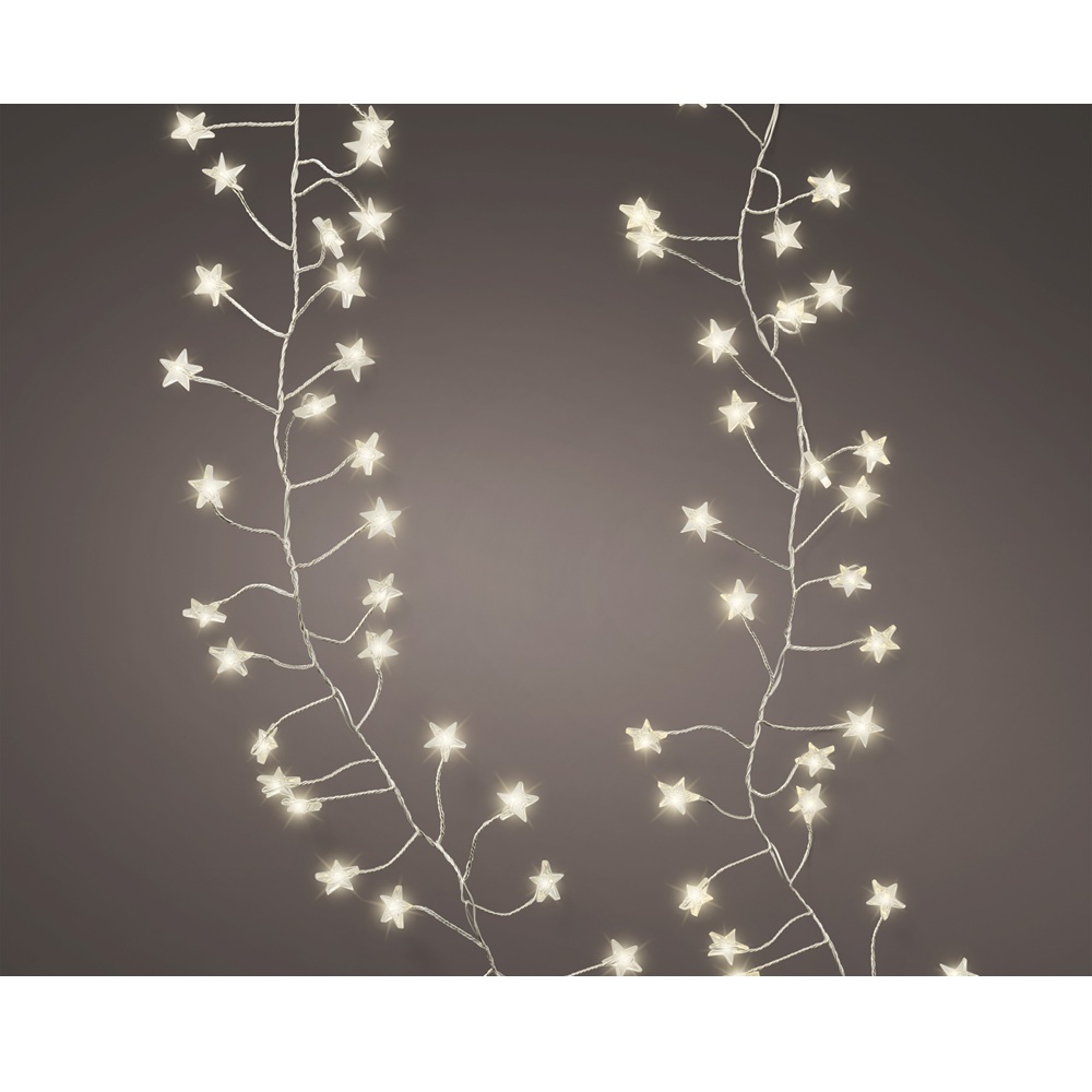 Φωτάκια Micro LED Compact Μπαταρίας Εσωτερικού Χώρου Warm White 100 LED 1,2 m Lumineo Decoris 485742 - 