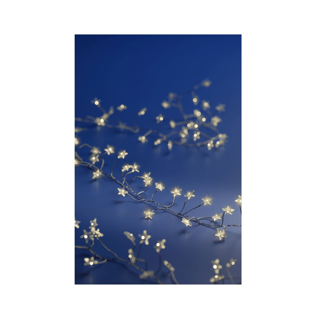 Φωτάκια Micro LED Compact Μπαταρίας Εσωτερικού Χώρου Warm White 100 LED 1,2 m Lumineo Decoris 485742 - 3