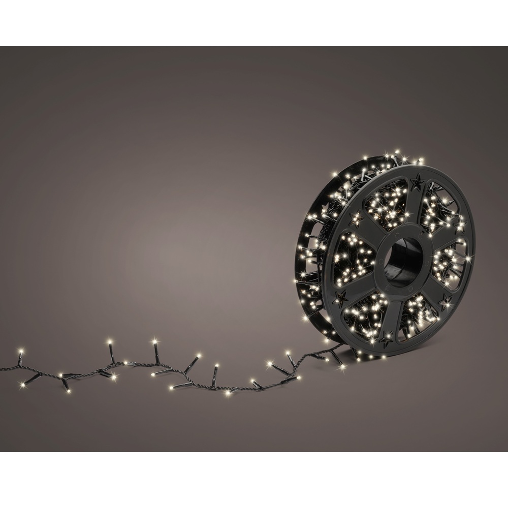 Φωτάκια LED Compact Εξωτερικού Χώρου 8 Λειτουργιών Twinkle Warm White 1000 LED 30 m Lumineo 495863 - 