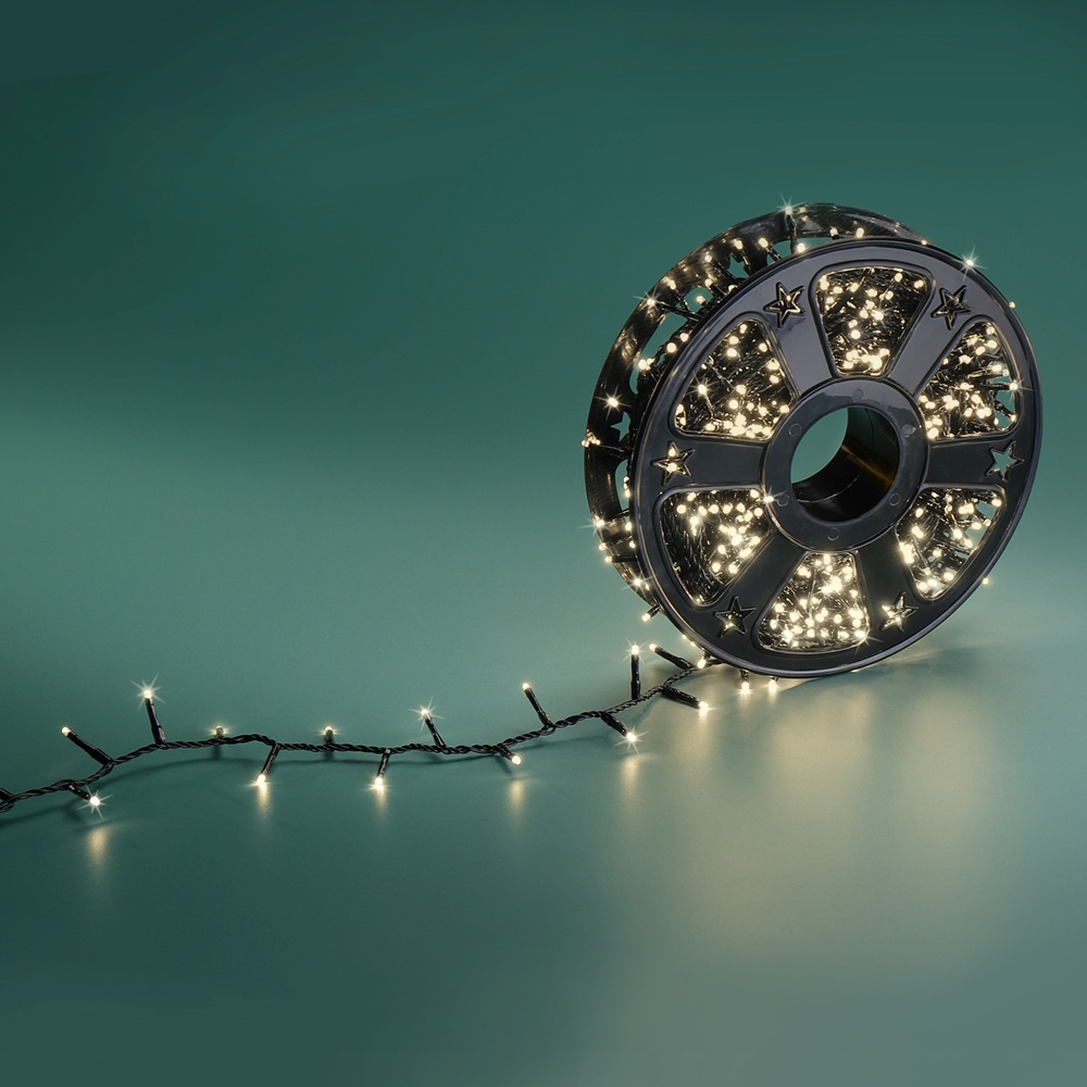 Φωτάκια LED Compact Εξωτερικού Χώρου 8 Λειτουργιών Twinkle Warm White 1000 LED 30 m Lumineo 495863 - 3