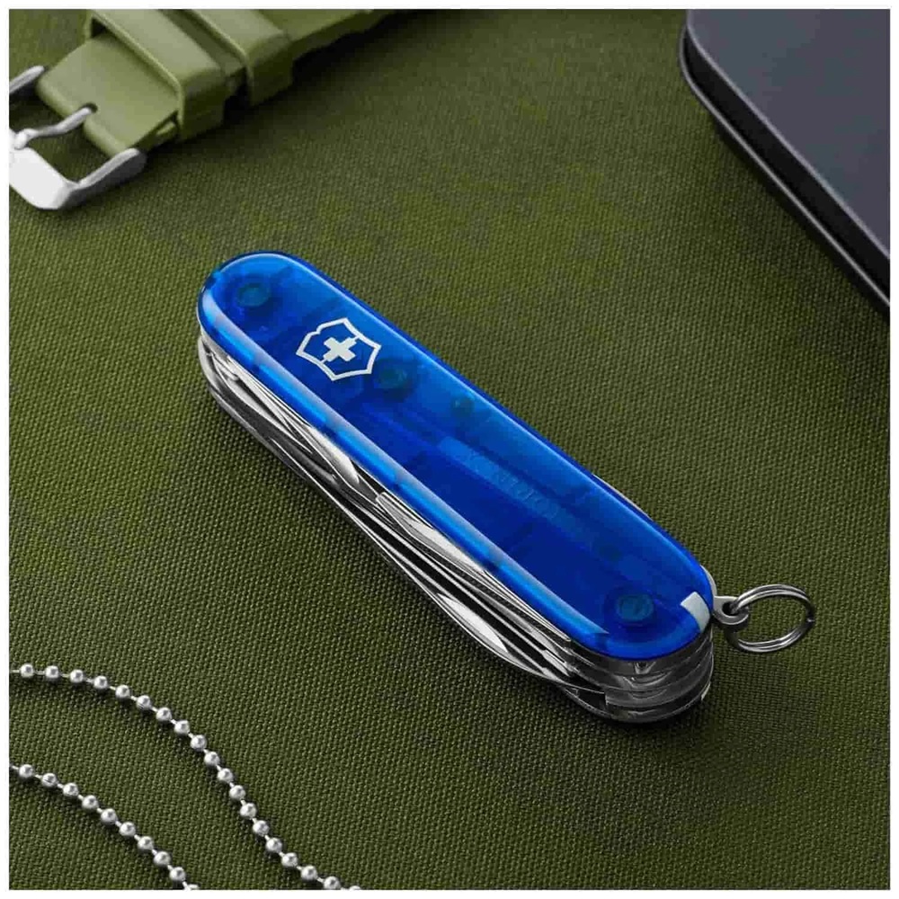 Ελβετικός Σουγιάς Huntsman 91 mm 15 Λειτουργίες Μπλε Διαφανής Victorinox 1.3713.T2B1 - 2