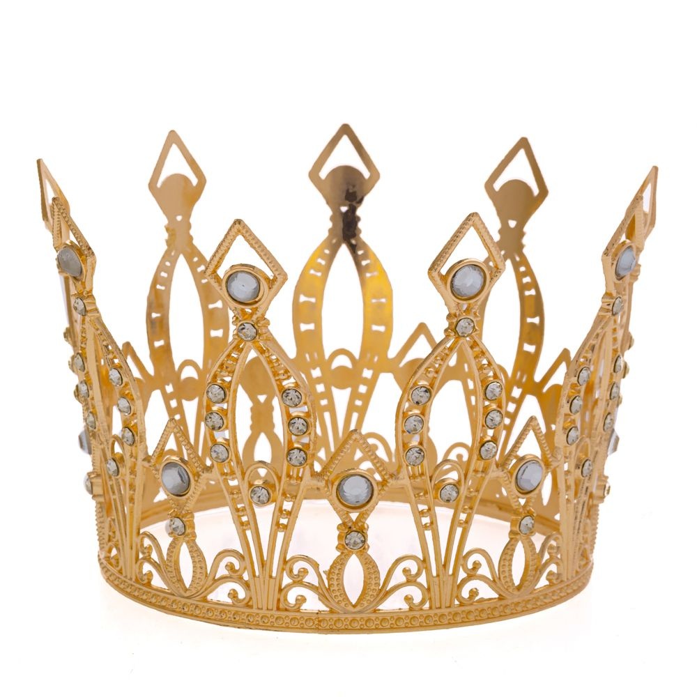 Κορώνα Μεταλλική Χρυσή Ø13x9cm Ai Decoration 92029 - 