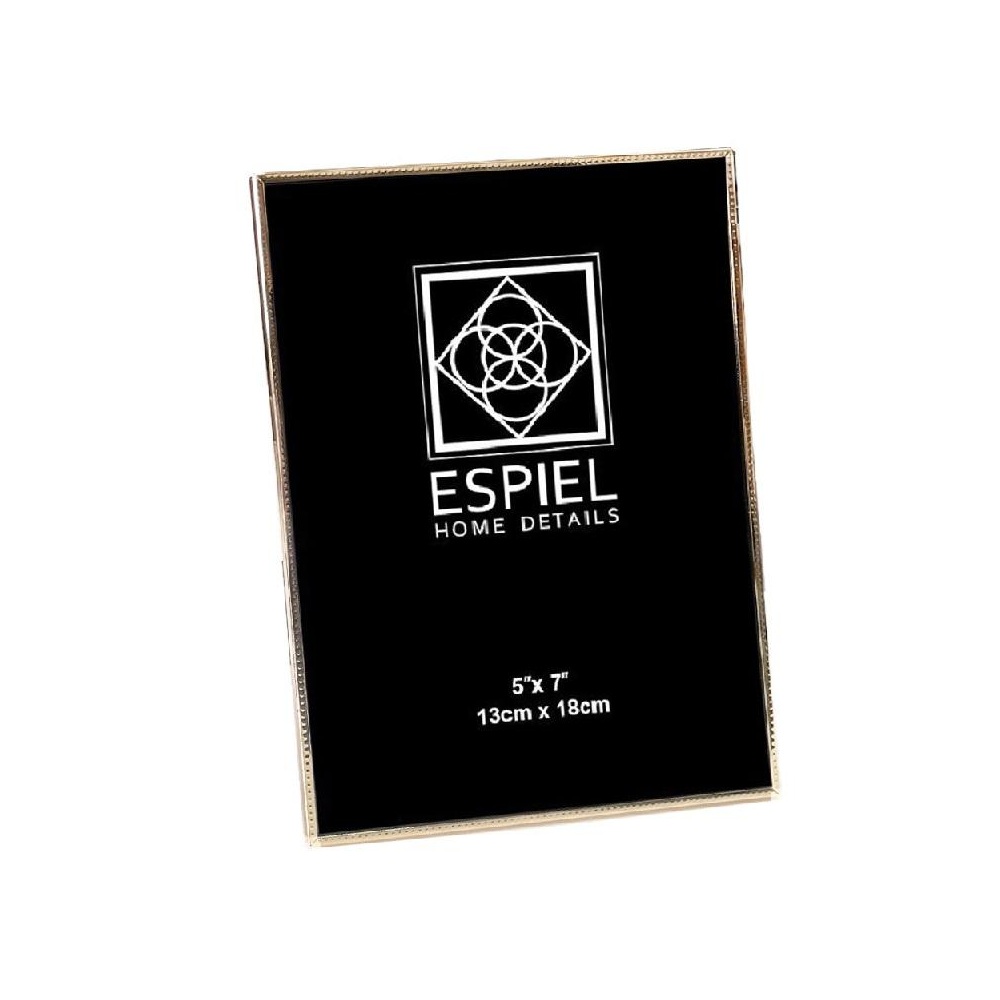 Κορνίζα Μεταλλική Χρυσή 13×18 cm Αλουμινίου & Σιδήρου ESPIEL FAM750 - 