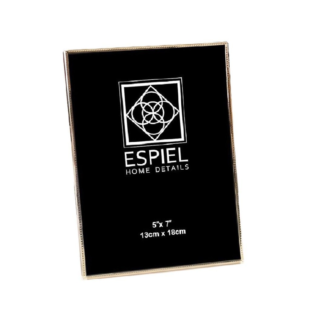 Κορνίζα Μεταλλική Χρυσή 15×20 cm Αλουμινίου & Σιδήρου ESPIEL FAM751 - 