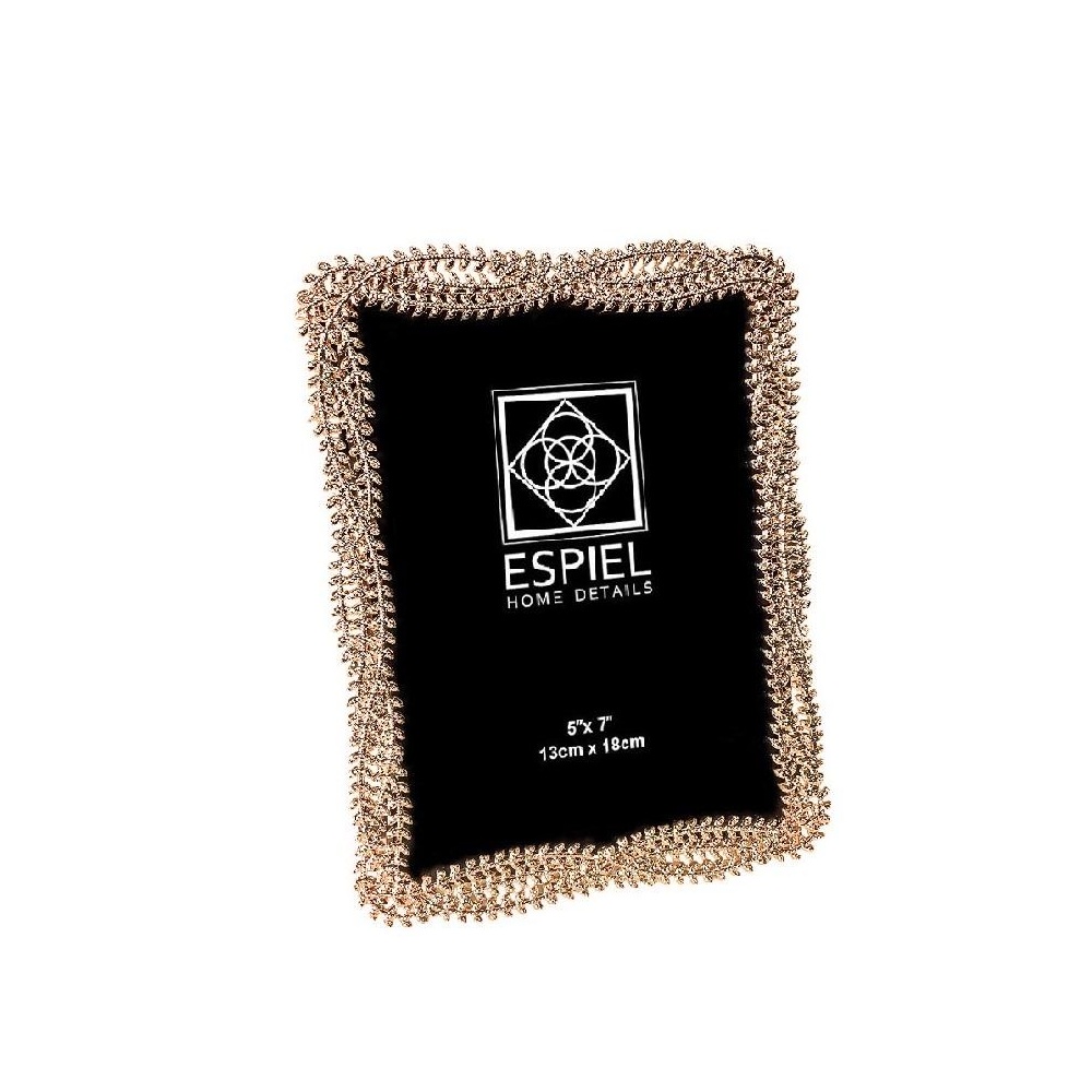Κορνίζα Μεταλλική Χρυσή 10×15 cm Αλουμινίου & Ψευδαργύρου ESPIEL FAM759 - 
