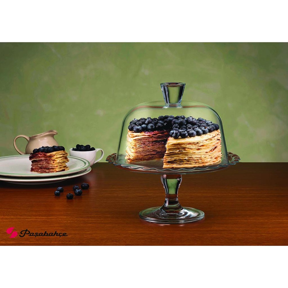 Πιατέλα Γλυκών Γυάλινη με Πόδι Ø26,4x12,1cm Petite Patisserie Pasabahce SP96953 - 3