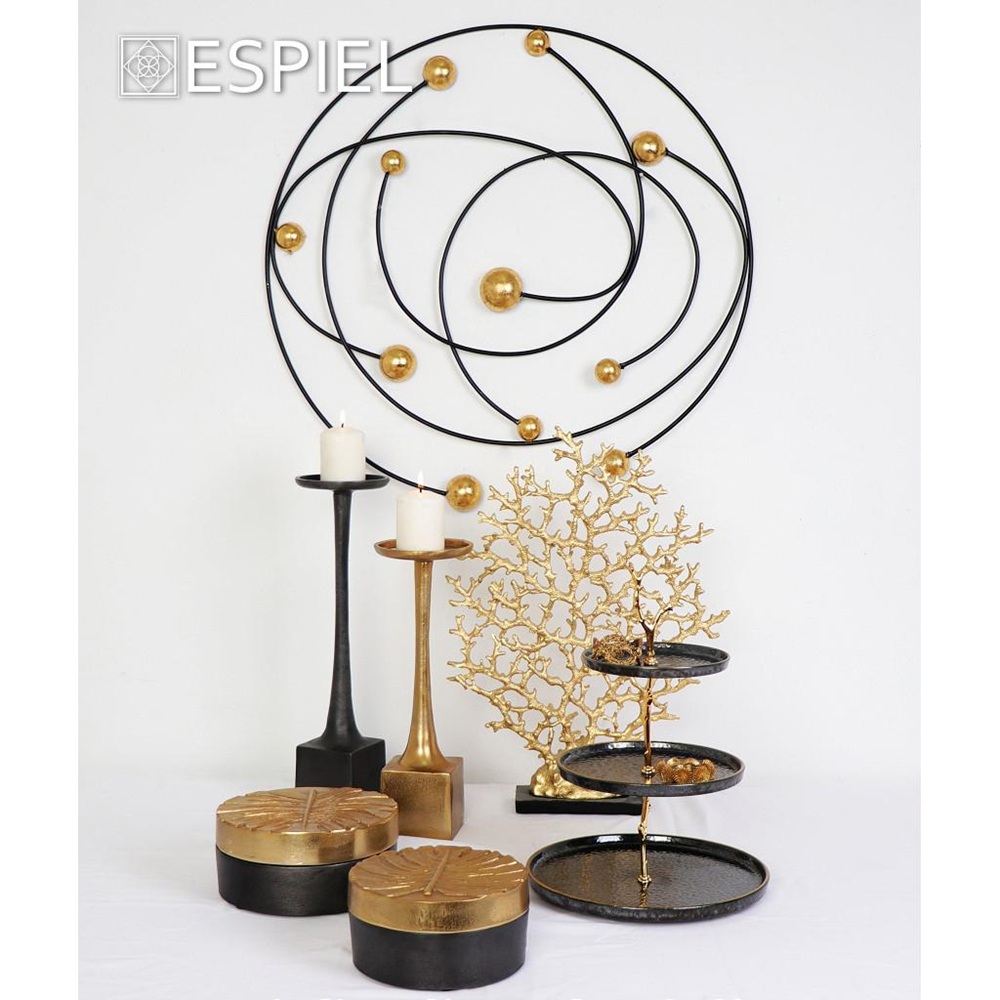 Δαχτυλίδι Πετσέτας Μεταλλικό Χρυσό Ø5 cm ESPIEL YRA112K6 - 2