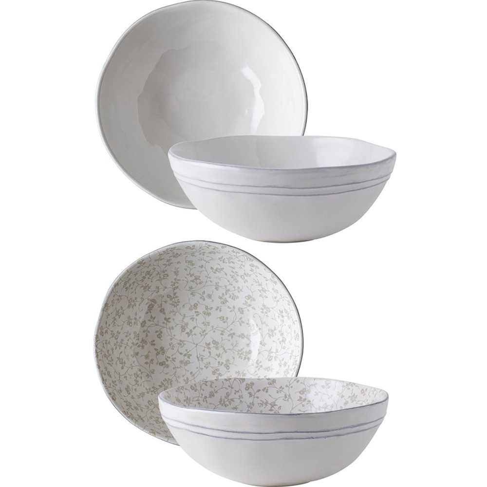 Σετ Μπολ Earthenware 16 εκ. Λευκό Giftbox Artisan Collectables Laura Ashley LA183232 - 