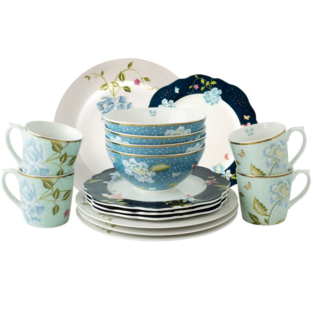 Σετ Φαγητού Πορσελάνη 16 Τεμ. Πολύχρωμο Giftbox Heritage Laura Ashley LA182782 - 