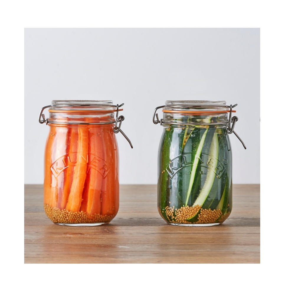 Βάζο Αποθήκευσης Γυάλινο Clip Top 1L Kilner 0025.491 - 3