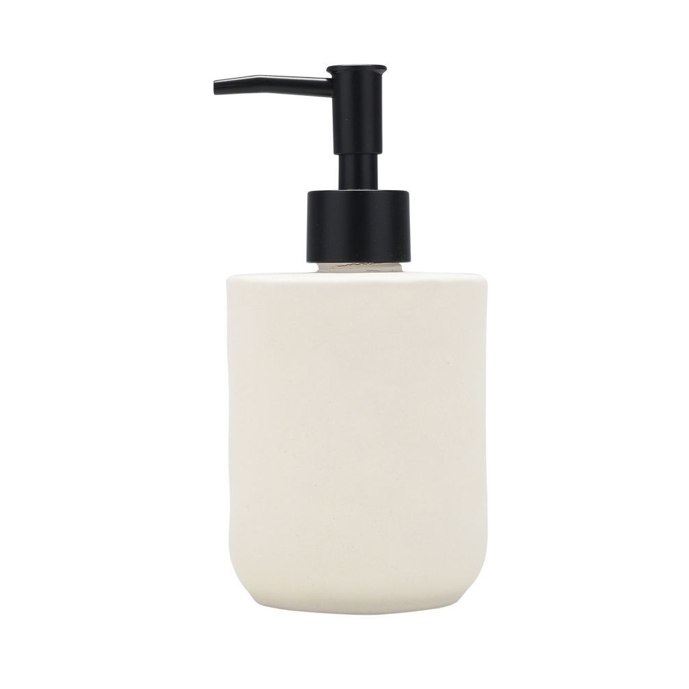 Αντλία Σαπουνιού Κεραμική Λευκή 300ml 7,5x7,5x15cm Estia Ripple 02-29975 - 2