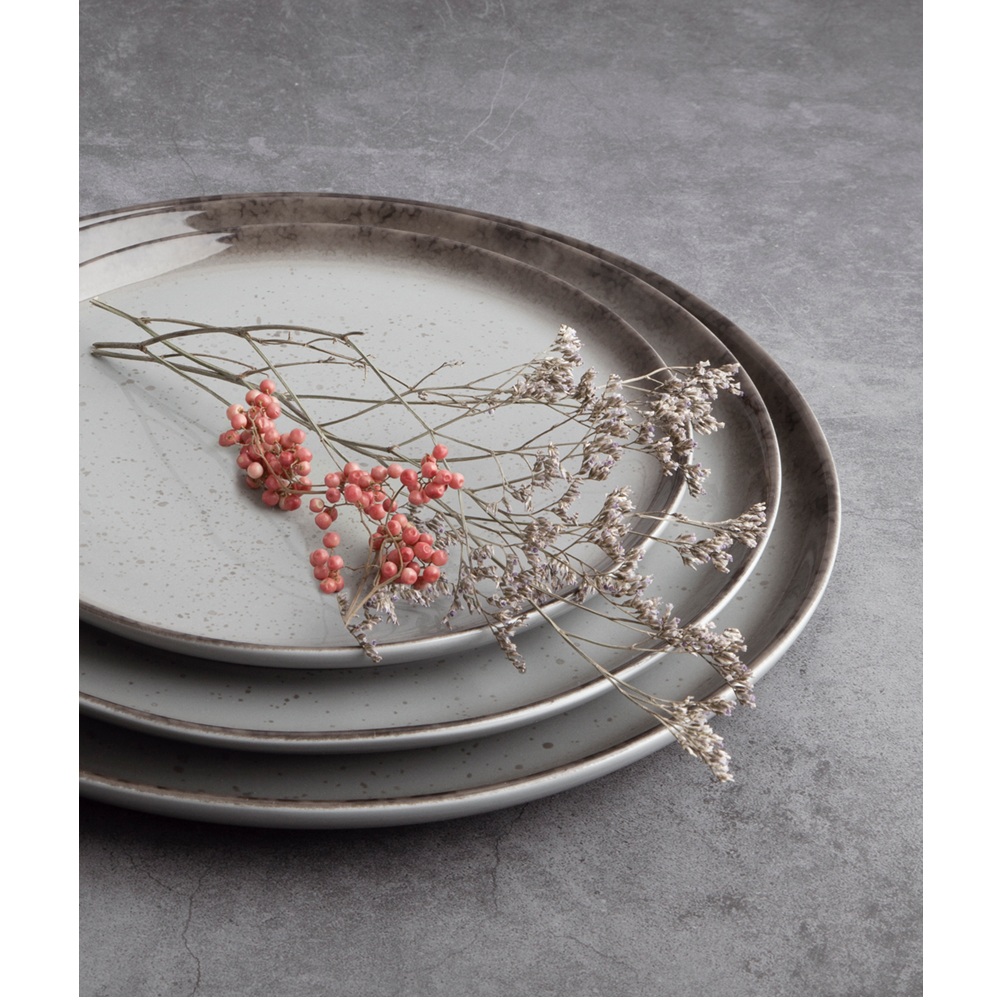 Πιατέλα Στρογγυλή Πορσελάνης Φ31cm Stigmes Basics Ionia 1070116 - 3