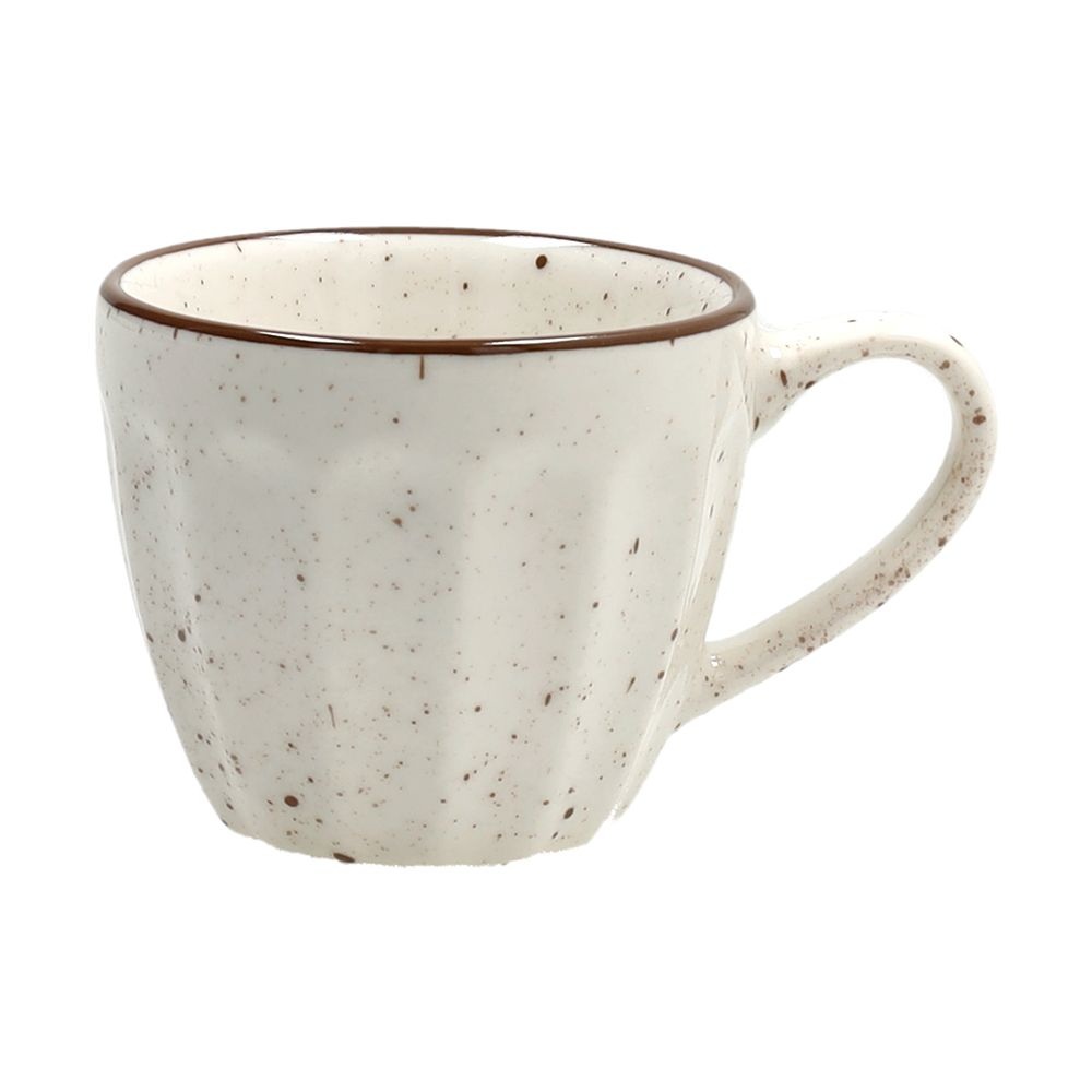 Σετ 6 Φλιτζάνια Espresso με Πιατάκι 70cc New Bone China Beige Naive Tognana NN685016215 - 2