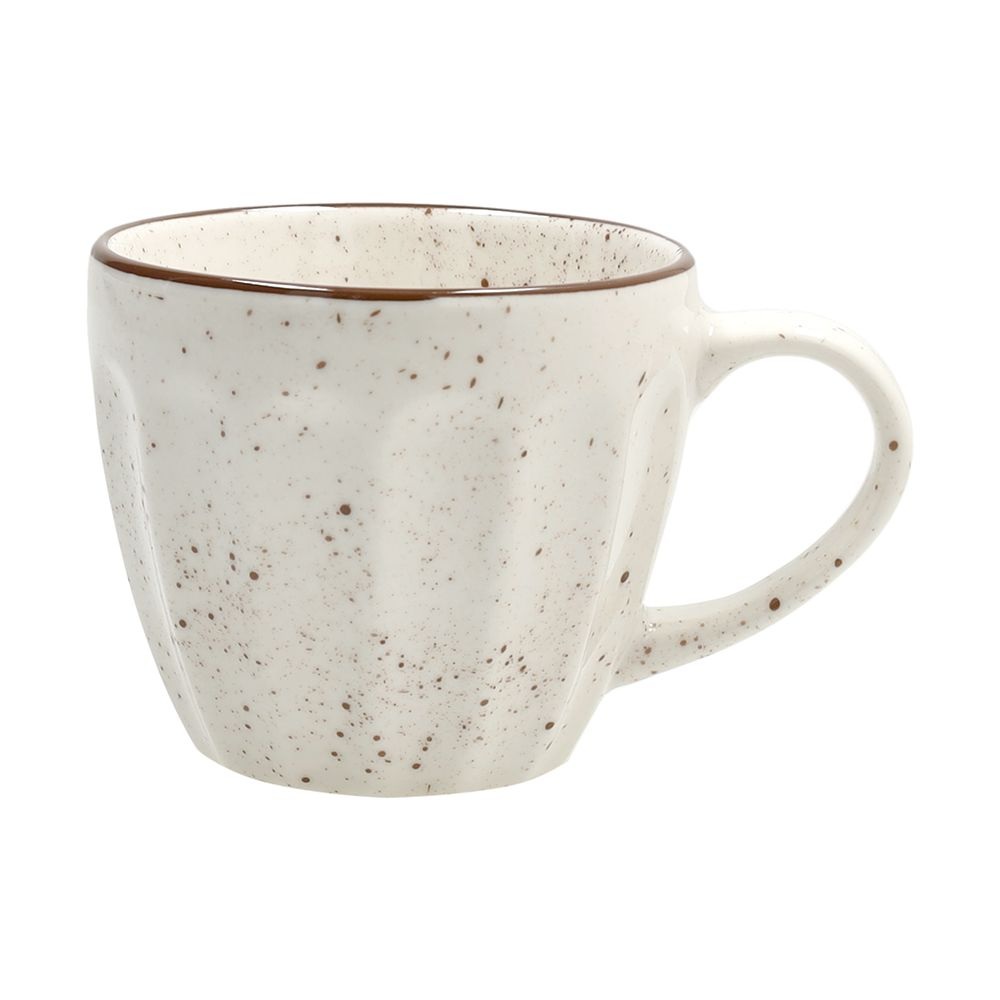 Σετ 6 Φλιτζάνια Καφέ με Πιατάκι 200cc New Bone China Beige Naive Tognana NN685026215 - 2