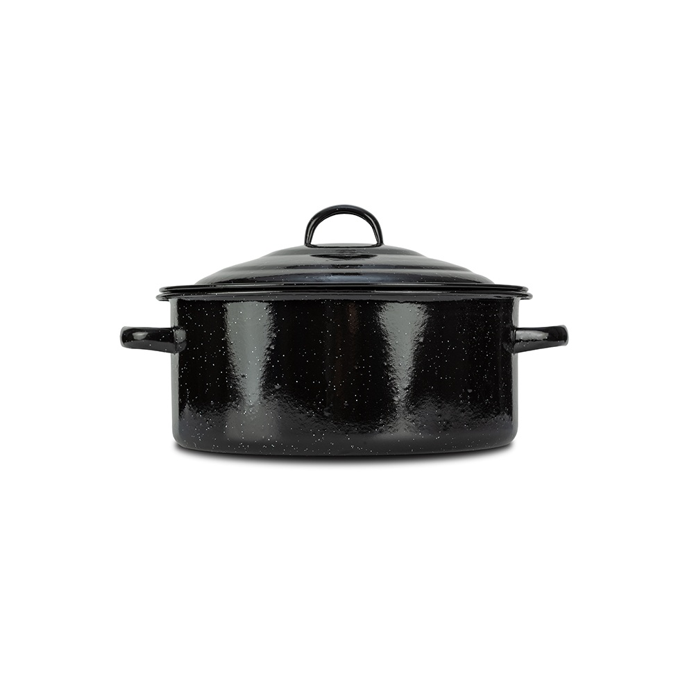 Σκεύος Σερβιρίσματος Εμαγιέ με Καπάκι 28cm 4,7lt NAVA BBQ Guru 10-053-008 - 2