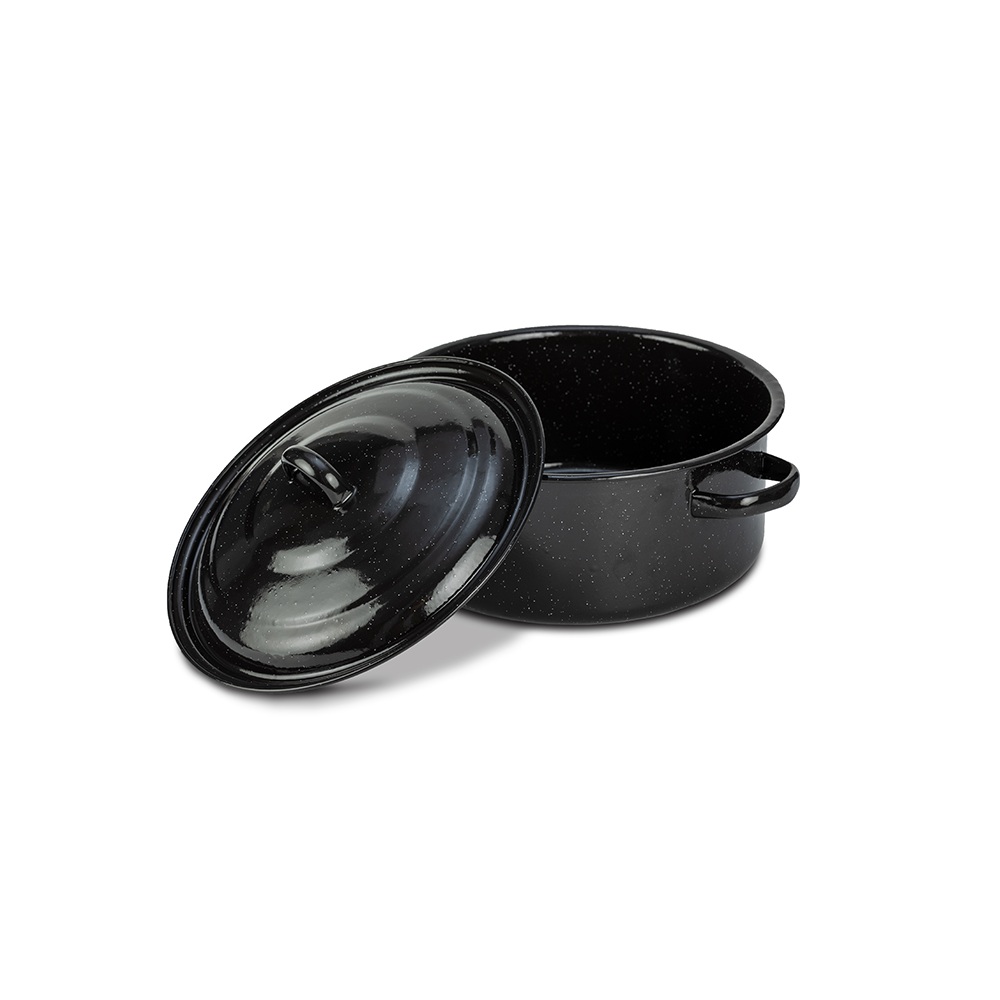 Σκεύος Σερβιρίσματος Εμαγιέ με Καπάκι 28cm 4,7lt NAVA BBQ Guru 10-053-008 - 3