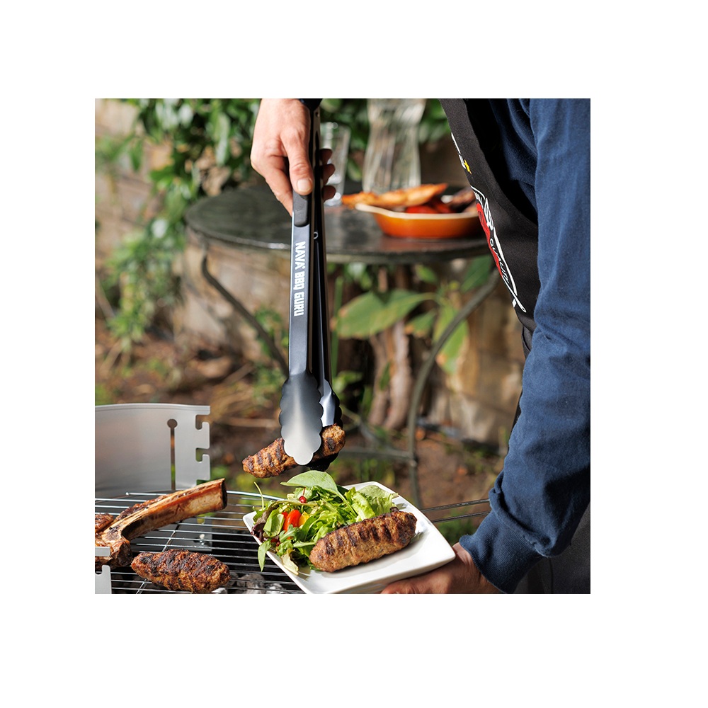 Τσιμπίδα Λαβίδα Ψησίματος Ανοξείδωτη 18/8 51cm NAVA BBQ Guru 10-186-256 - 5