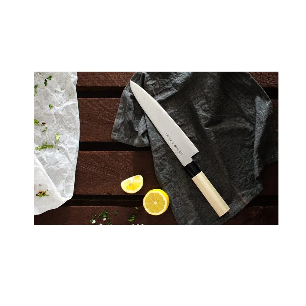Μαχαίρι Τεμαχισμού VG10 21 cm Ξύλινη Λαβή Βελανιδιάς Zen Tojiro FD-569 - 3