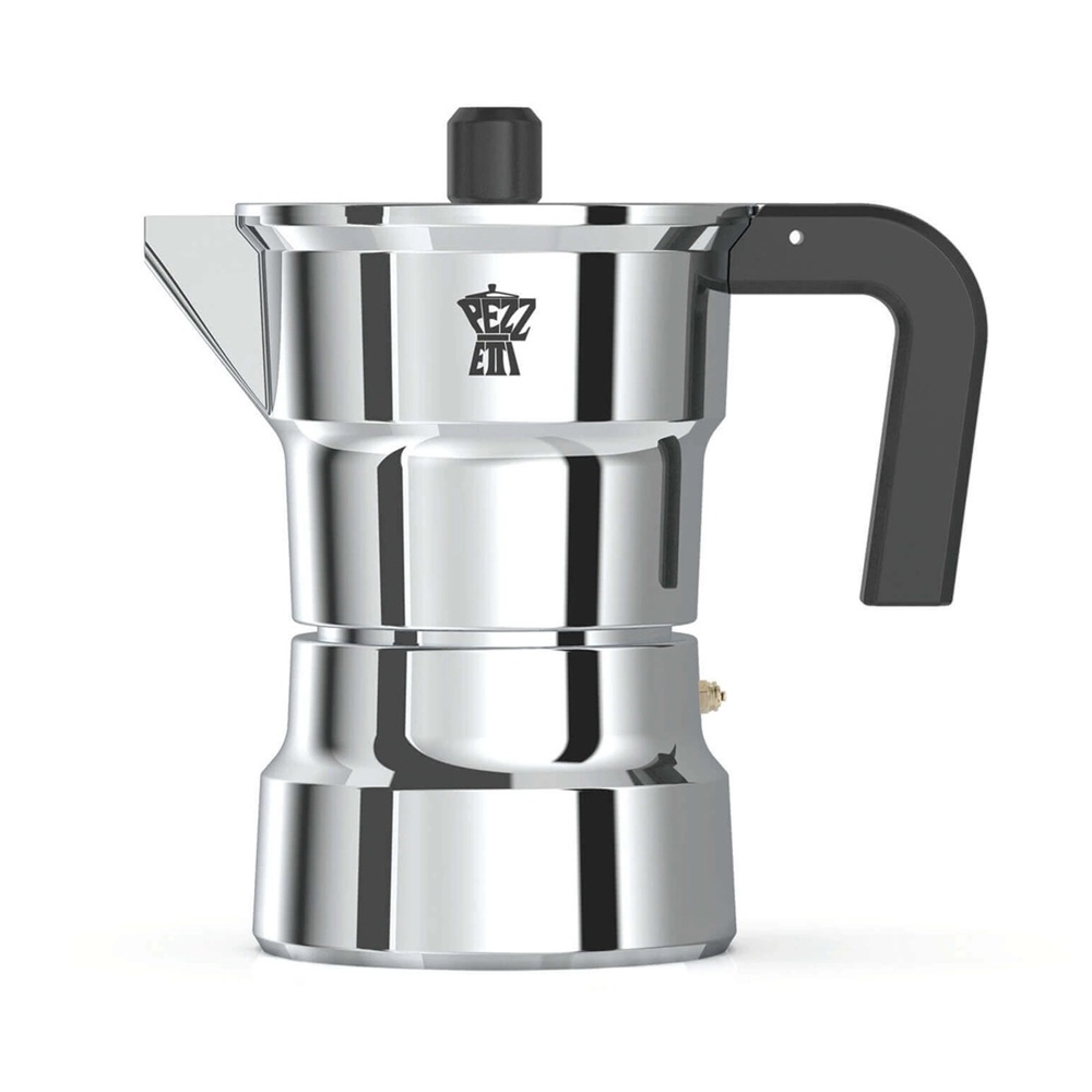 Καφετιέρα Moka Espresso Αλουμινίου 3 Φλιτζάνια Ασημί Pezzetti Solidexpress 040.300002 - 