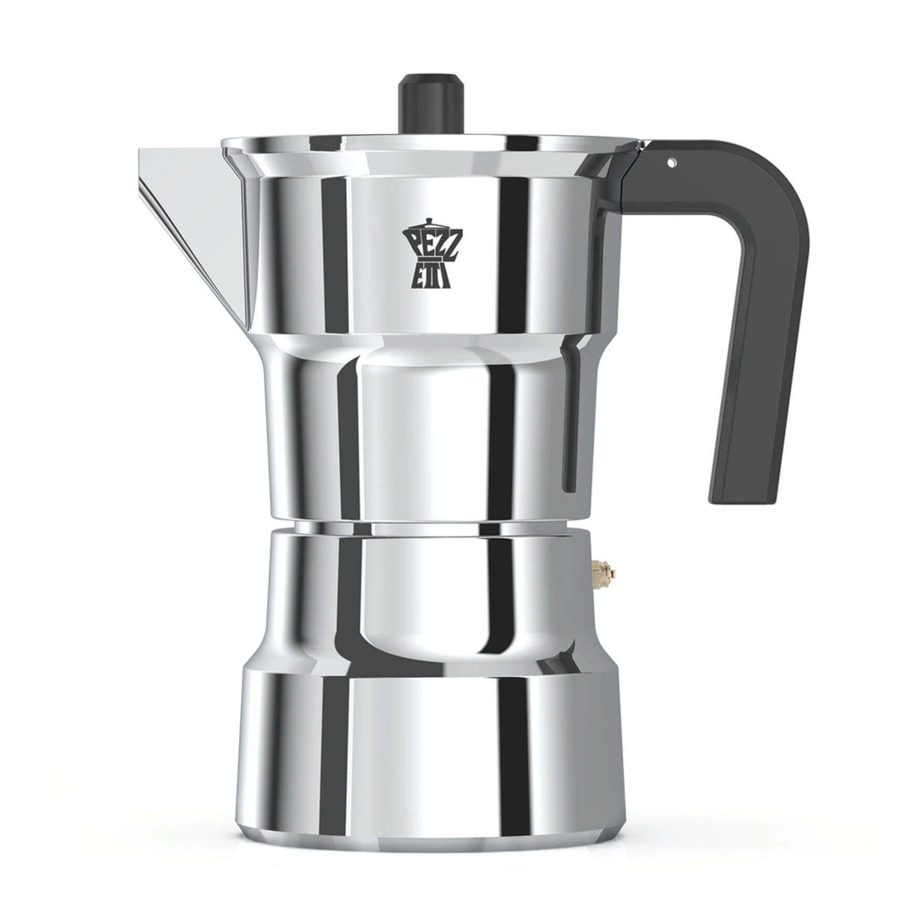 Καφετιέρα Moka Espresso Αλουμινίου 6 Φλιτζάνια Ασημί Pezzetti Solidexpress 040.300003 - 