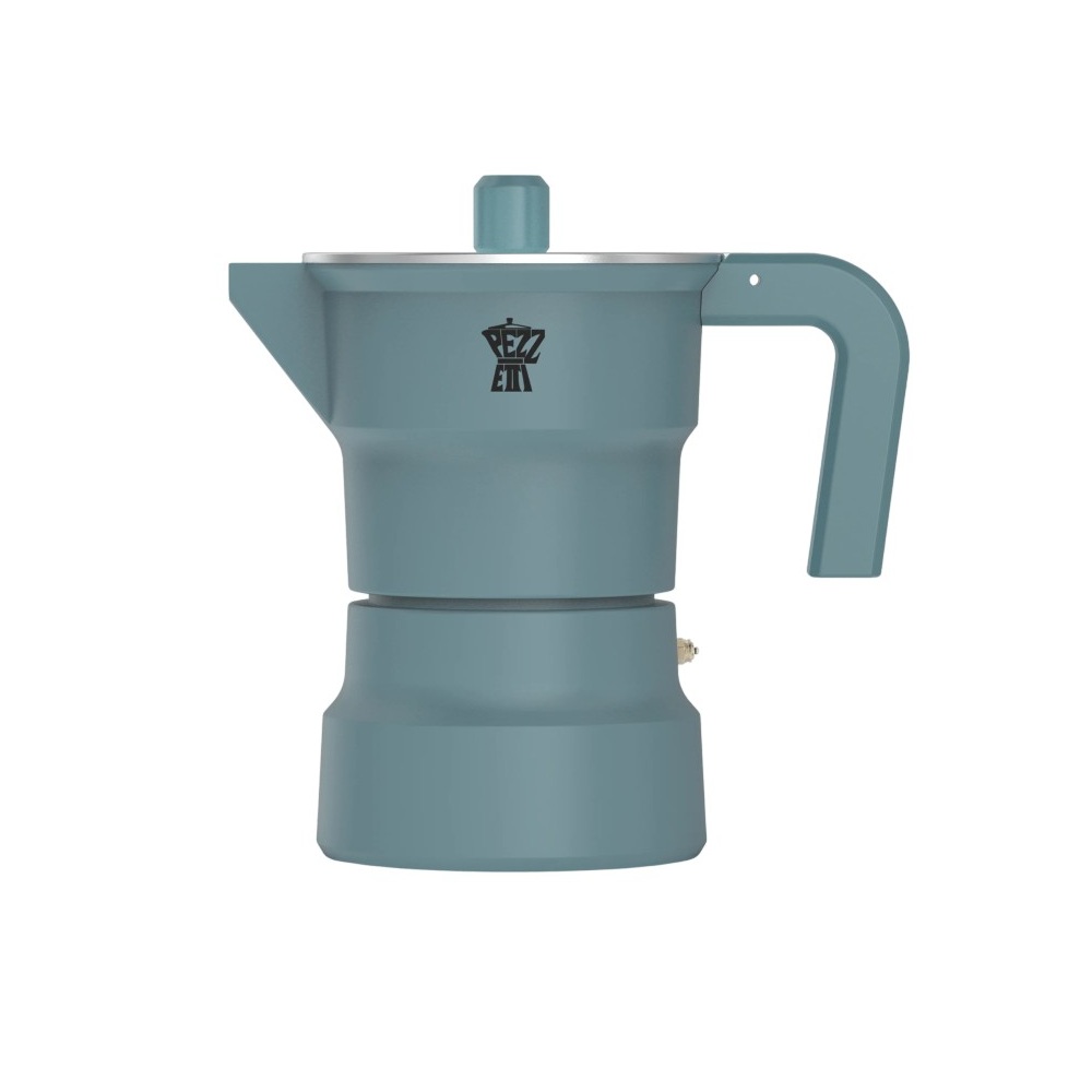 Καφετιέρα Moka Espresso Αλουμινίου 3 Φλιτζάνια Greenish Vigor Pezzetti Solidexpress 040.300014 - 