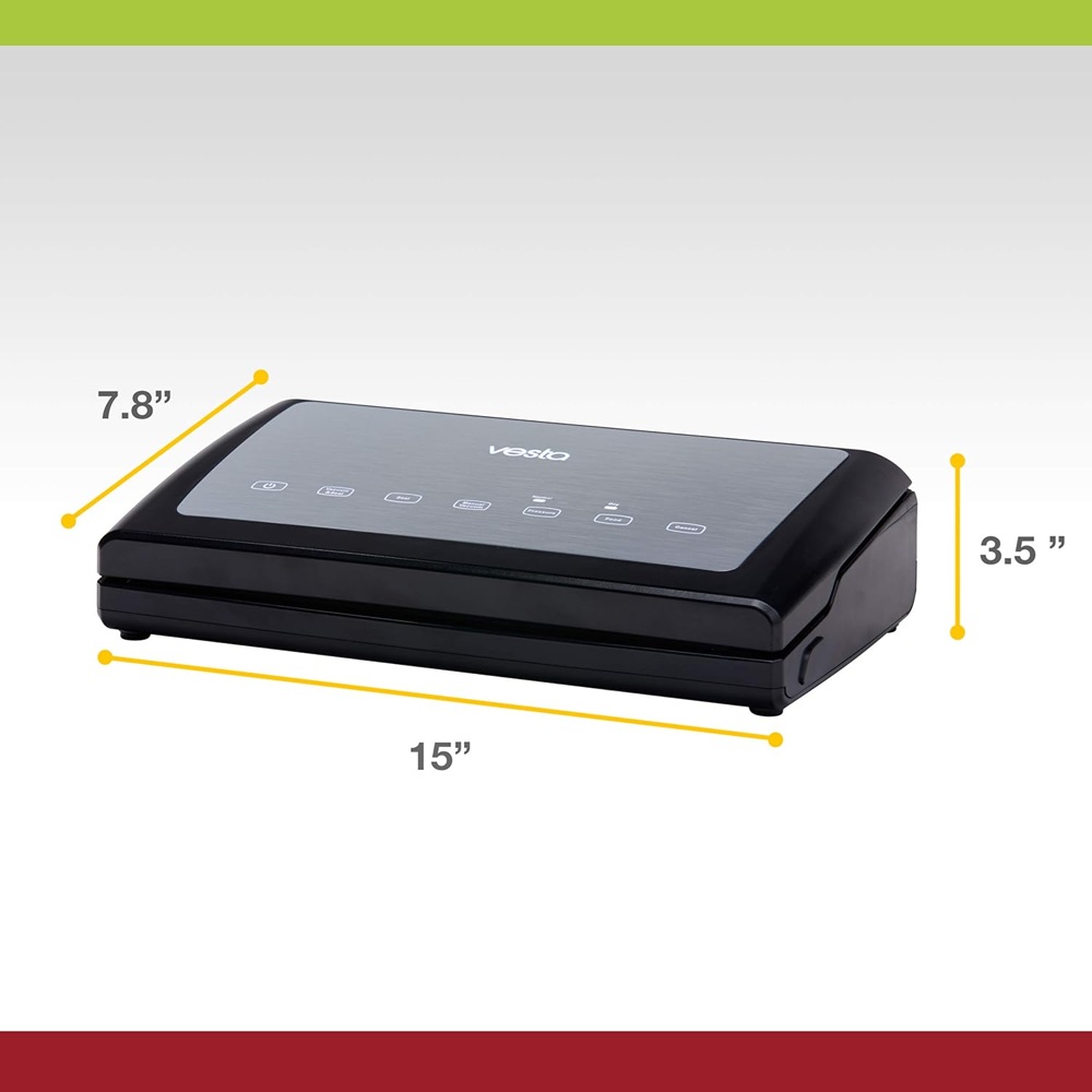 Συσκευή Συντήρησης Τροφίμων Vacuum Inox Ασημί 110 W Vesta Vac ’n Seal Elite Vesta Precision V11-SL-EU - 4