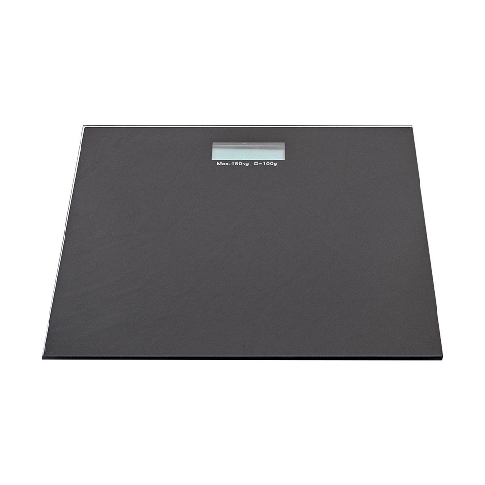Ζυγαριά Μπάνιου Ψηφιακή Μαύρη Γυάλινη 150kg 28x28cm Homely 02-8819 - 2