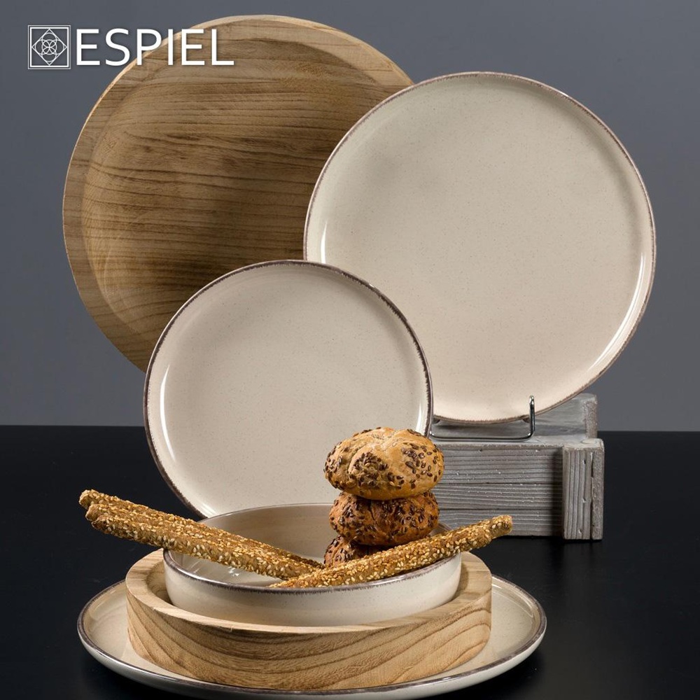 Πιάτο Ρηχό Stoneware Cream 32×2,8 cm TRENDS Tuscany ATA154K6 - 2