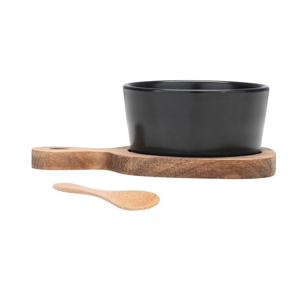 Δίσκος Σερβιρίσματος Ξύλο Ακακίας με Κεραμικό Μπολ και Κουτάλι Estia Allure 01-30896 - 2
