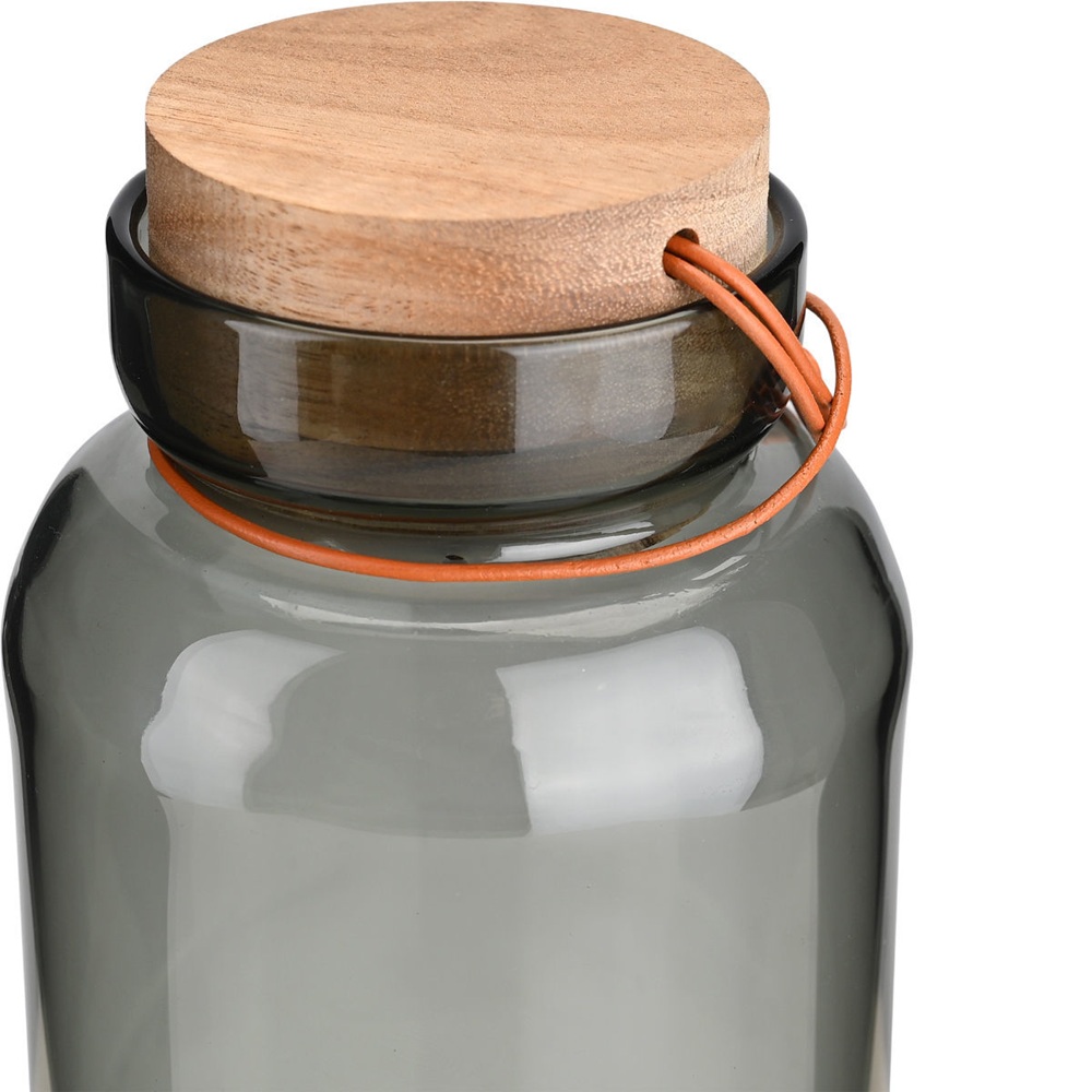 Δοχείο Αποθήκευσης Γυάλινο 750ml με Καπάκι Ξύλο Ακακίας Estia Allure 01-35020 - 3
