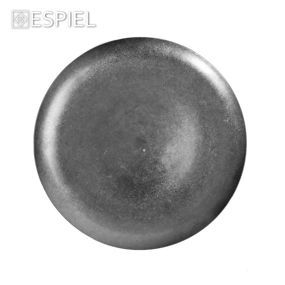 Πιάτο Ρηχό Στρογγυλό Ανοξείδωτο 18/10 PVD Snow Grey 19x19 cm ESPIEL FEV112 - 2